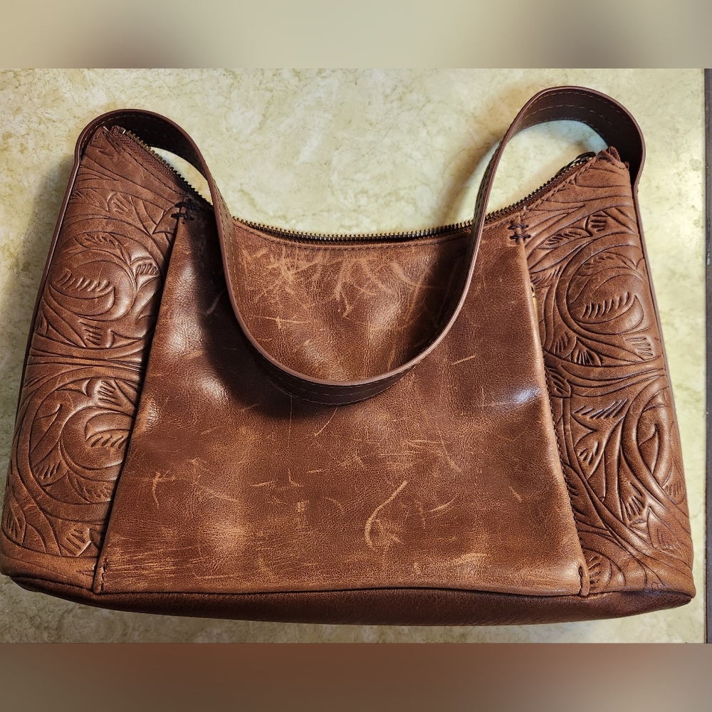 The Sak Tan Leather Shoulder Bag